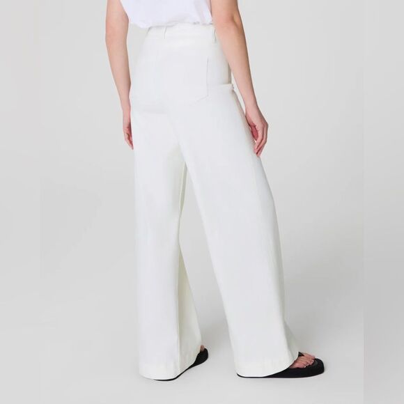 NEW SPANXshape EveryWear Wide Leg Jeans in Chalk Shaping Office Career Size 3X - Picture 4 of 13